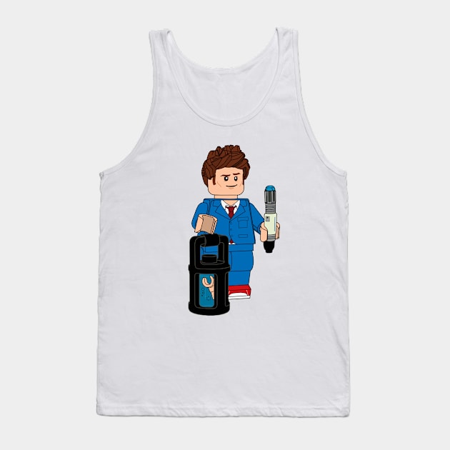 Lego Tenth Doctor Tank Top by ovofigures